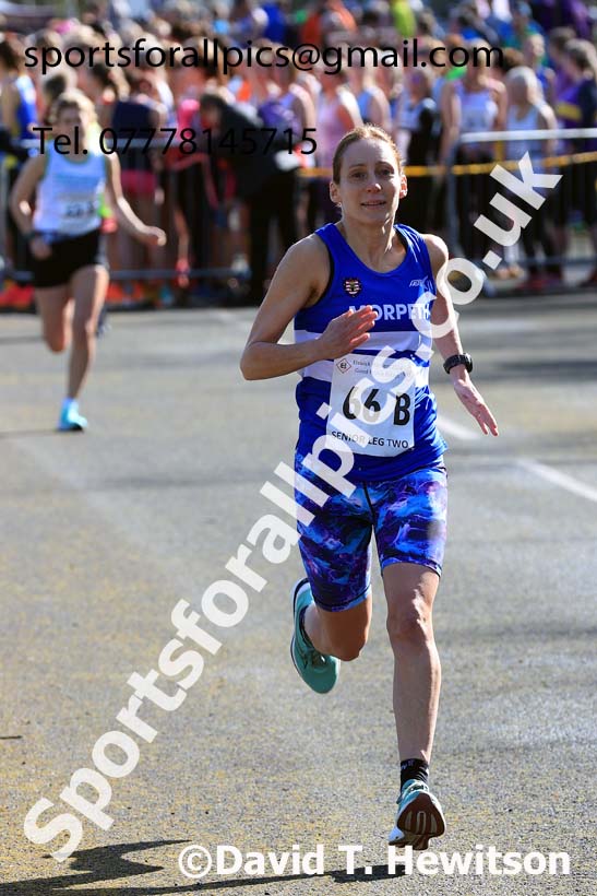 Senior womens 2024 Elswick Harriers Good Friday Relays, Newburn, Newcastle Upon Tyne  Photo: David T. Hewitson/Sports for All Pics